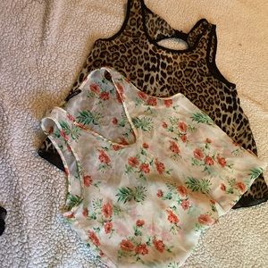 (Bundle 2 for $12) See through fabric blouses